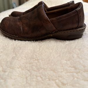 BOC Brown Leather Clogs